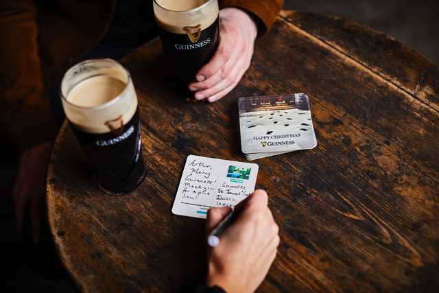 Guinness turning beermats into postcards as part of fantastic Christmas initiative