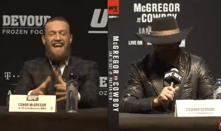 Viewers shocked by Conor McGregor’s demeanour at UFC 246 press conference