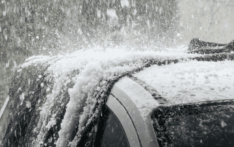 People can’t get over the size of the hailstones that fell this afternoon
