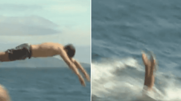 WATCH: RTE reporter dives into sea after delivering a closing line for the ages