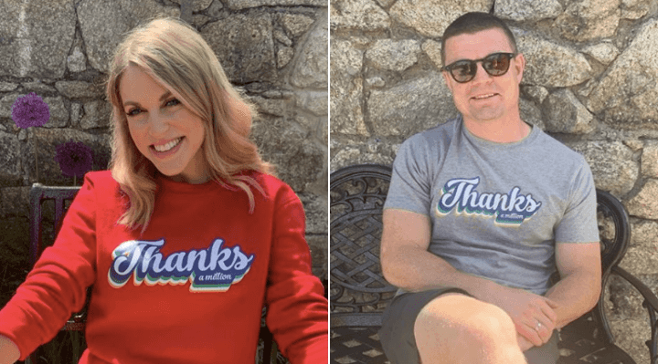 Amy Huberman launches a range of t-shirts and jumpers for brilliant cause