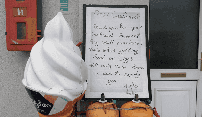 Renewed pleas for people to support local after note appears outside small Galway shop