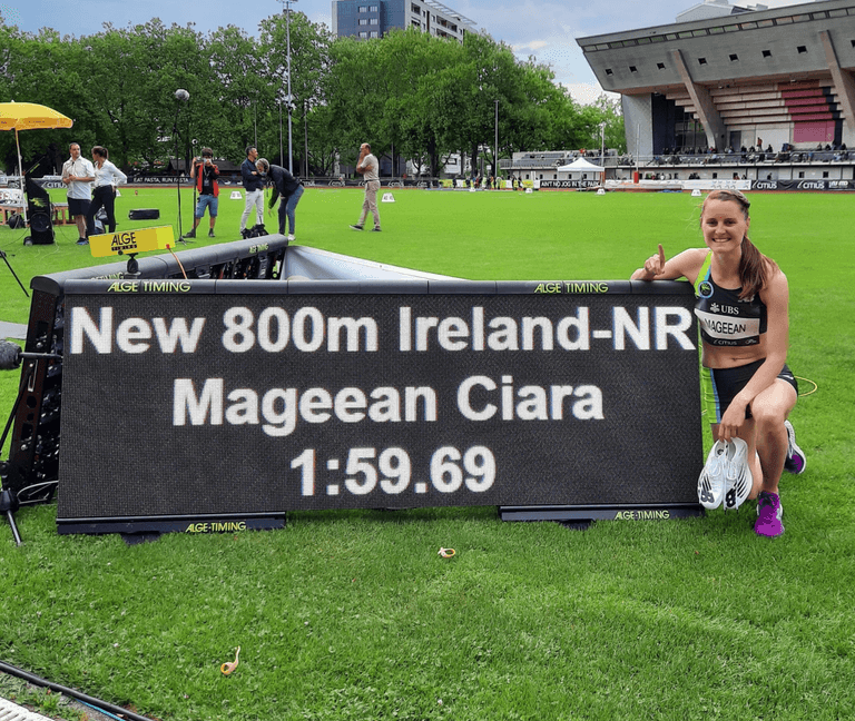 Irish runner becomes first female athlete to run 800m in under two minutes