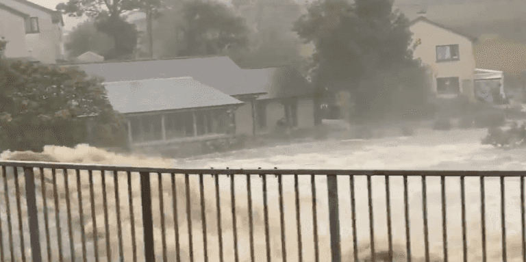 WATCH: Locals evacuated due to severe flooding in Galway this morning