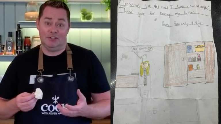 Neven Maguire shares heartwarming letter he received from a budding young chef