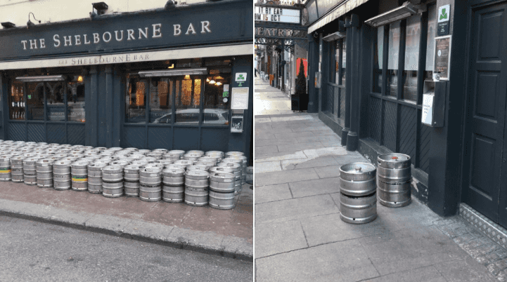 PICS: Cork bar’s 2019 v 2020 delivery comparison transports us back to happier times