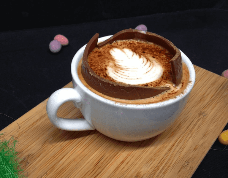 This cafe will serve your coffee or hot chocolate in an Easter egg!