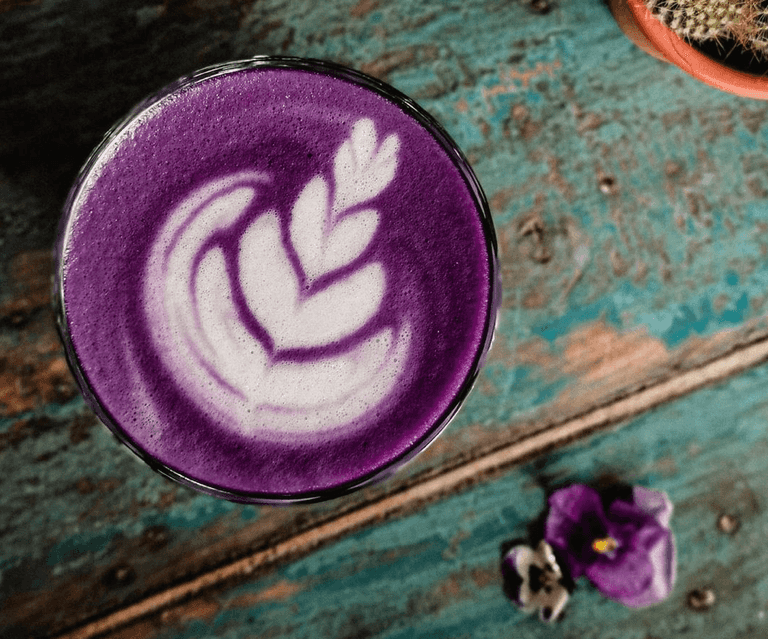 This purple iced coffee will be all over your Insta feed