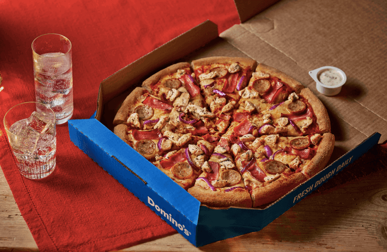 Have you tried the Dominos Christmas themed pizza yet?