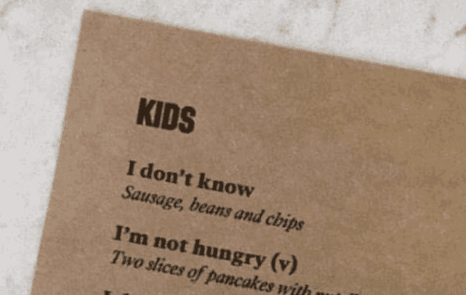 This Kildare eatery has a gas new kids menu