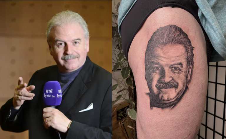 ‘I’m strangely flattered’, Marty Whelan says in response to Marty Whelan tattoo