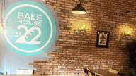 interior of bakehouse 22 cafe
