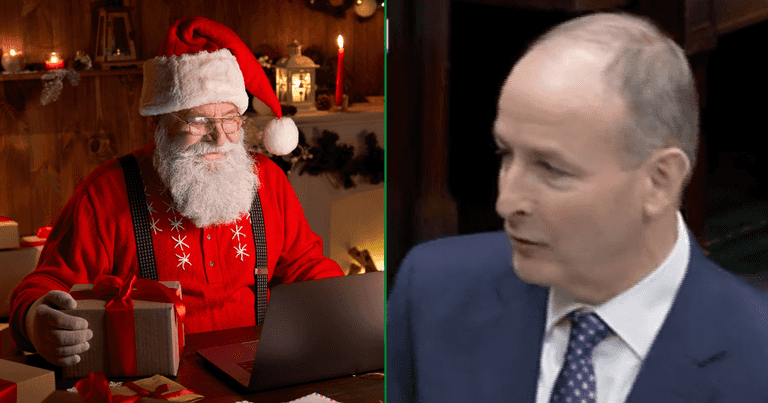 Taoiseach assures Dáil that Santa ‘will arrive duly on time’ in rare wholesome clip