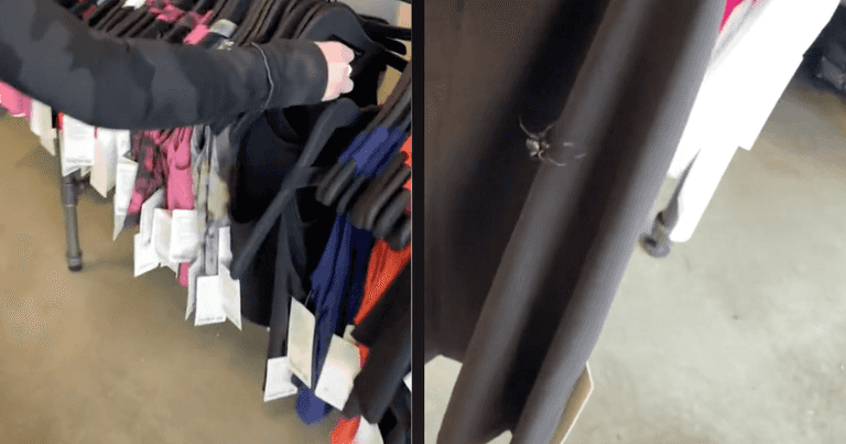 Woman reminds shoppers to wash new items after finding clothes rack infested with spiders