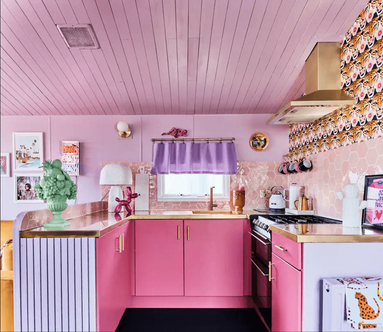 This Barbie inspired caravan would make for a dreamy weekend away