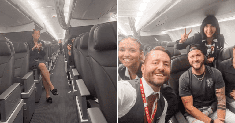 Man gets private jet experience after no one else shows up for flight