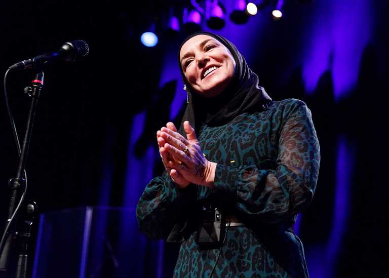 Thousands gather on Bray seafront as Sinéad O’Connor’s funeral cortege passes through
