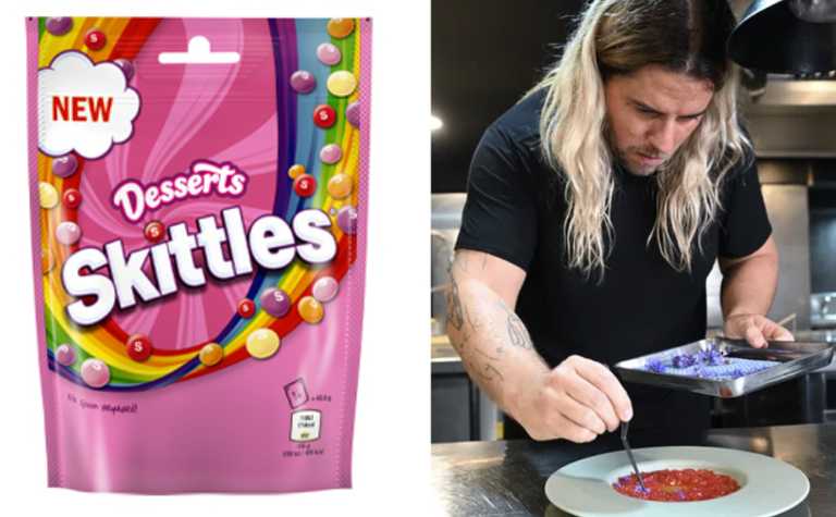 Michelin-starred chef recreates classic desserts using Skittles