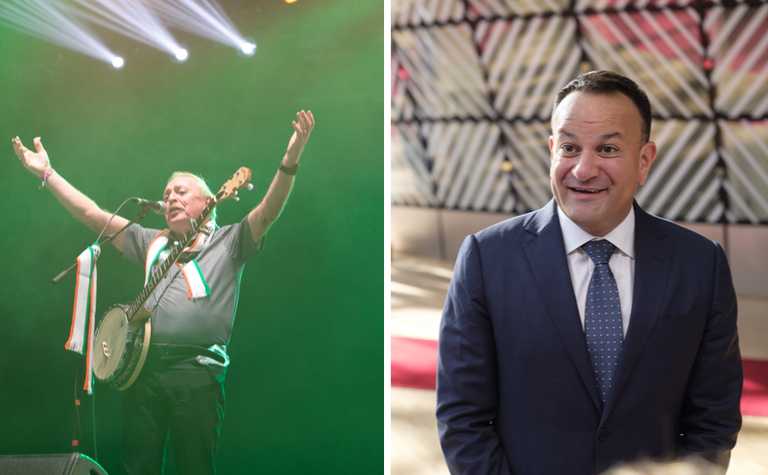 Leo Varadkar discusses the Wolfe Tones and the prospect of a united Ireland