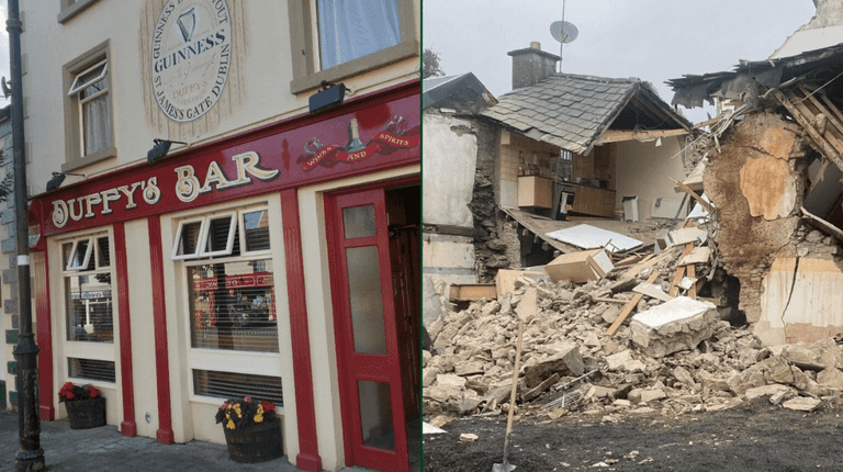 Mayo pub collapses as five people inside make ‘miraculous’ escape