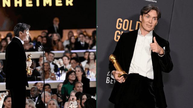 Cillian Murphy says ‘feck’ and salutes fellow Irish nominees in censored Golden Globes speech