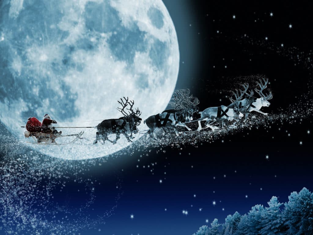 Santa has already left the North Pole and you can track his movements here