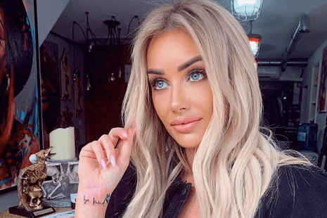 Former Love Island contestant, Laura Anderson, gets tattoo dedicated to Caroline Flack