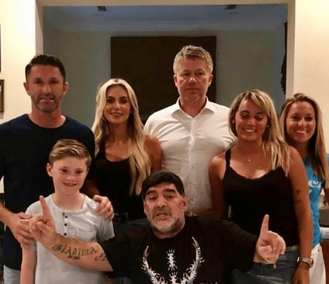 Maradona left a lovely comment on Robbie Keane’s Insta page just a few weeks ago
