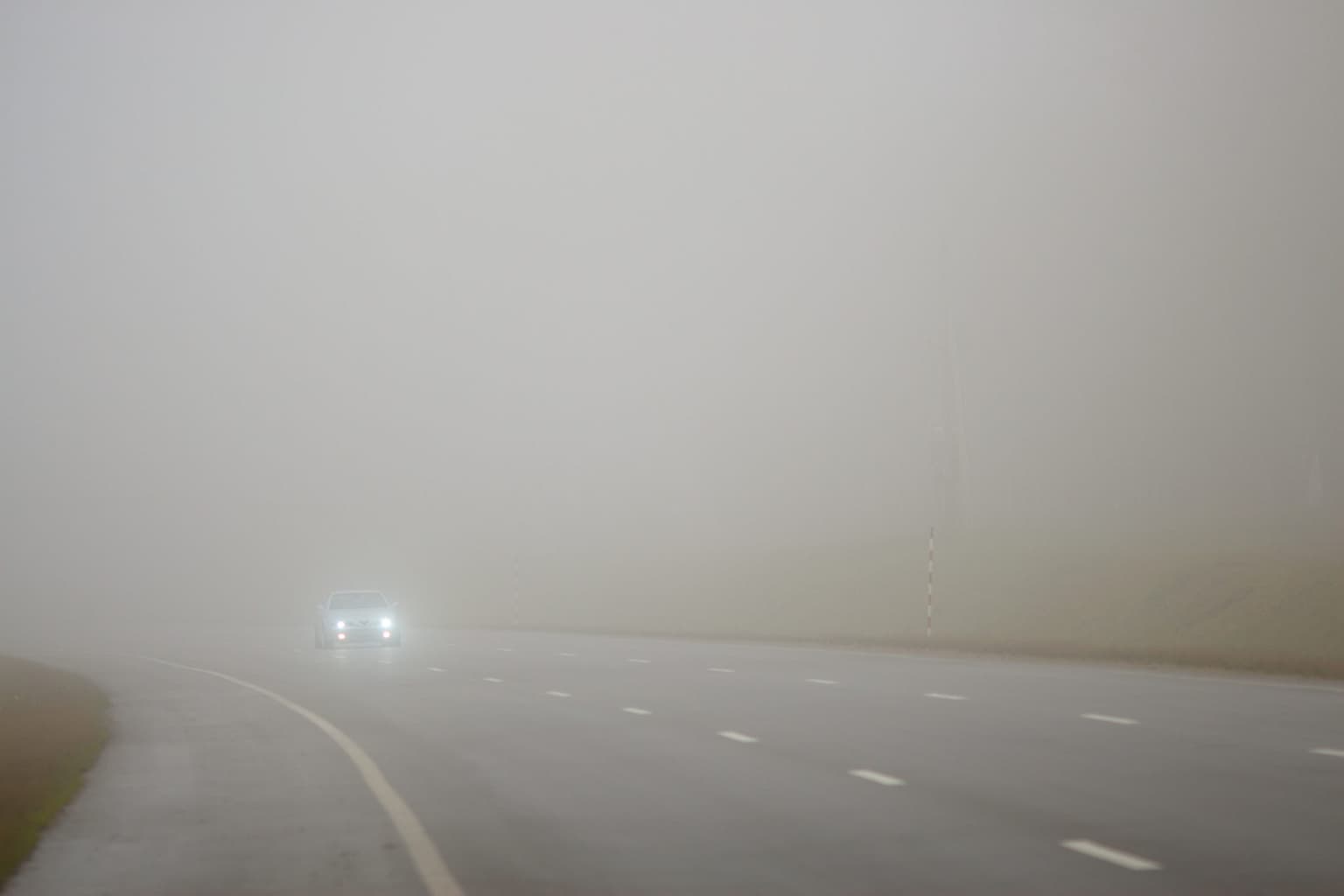 Status Yellow fog warning in place for 13 counties this morning