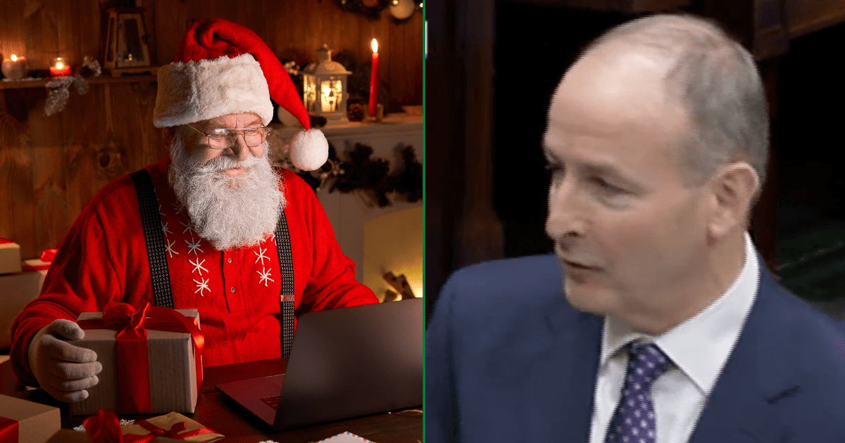 Taoiseach assures Dáil that Santa ‘will arrive duly on time’ in rare wholesome clip