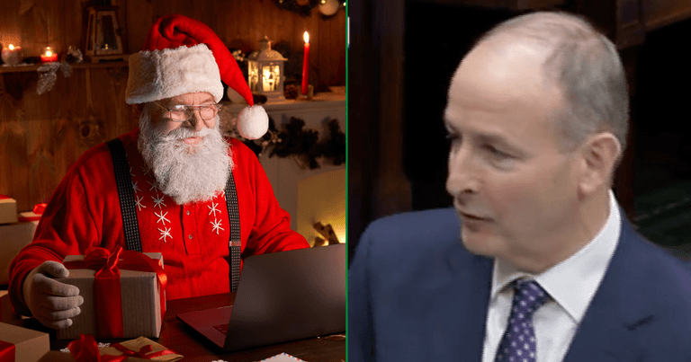 Taoiseach assures Dáil that Santa ‘will arrive duly on time’ in rare wholesome clip