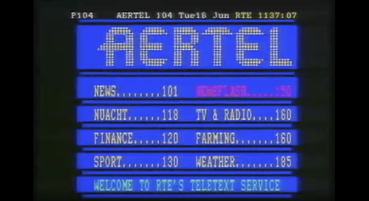12 core Irish tv memories and best Twitter reactions to commemorate the end of Aertel