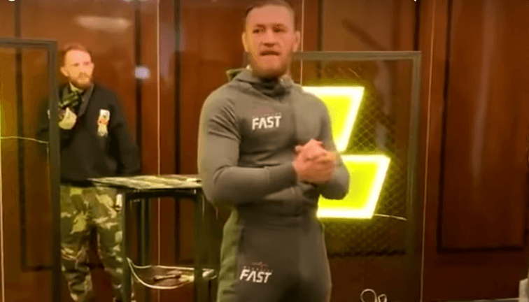 WATCH: Conor McGregor attacked with water bottle by angry Dagestani man in latest press conference