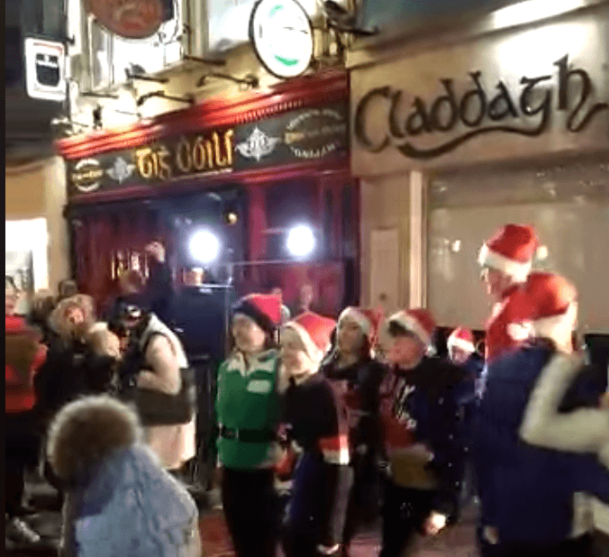WATCH: Irish dancers take to the streets in Galway to spread the Christmas cheer