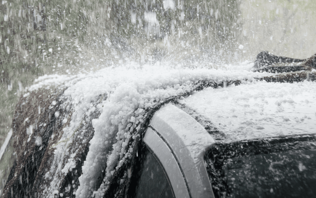 People can’t get over the size of the hailstones that fell this afternoon