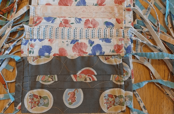 A group of volunteers is making face masks for nursing homes in Ireland