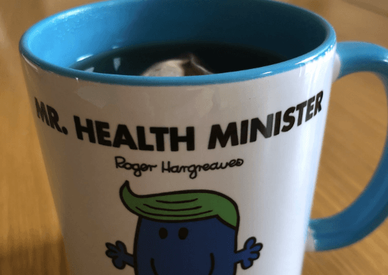 It seems that Leo isn’t the only Irish politician with a Mr Men mug