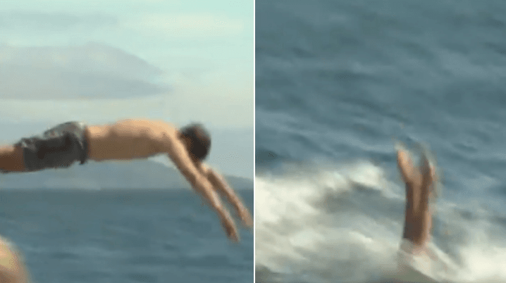 WATCH: RTE reporter dives into sea after delivering a closing line for the ages