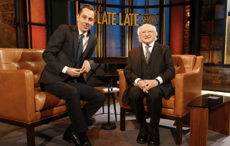 President Higgins and some major Irish movie stars to appear on last Late Late of the series