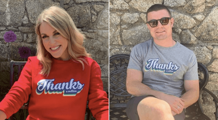 Amy Huberman launches a range of t-shirts and jumpers for brilliant cause