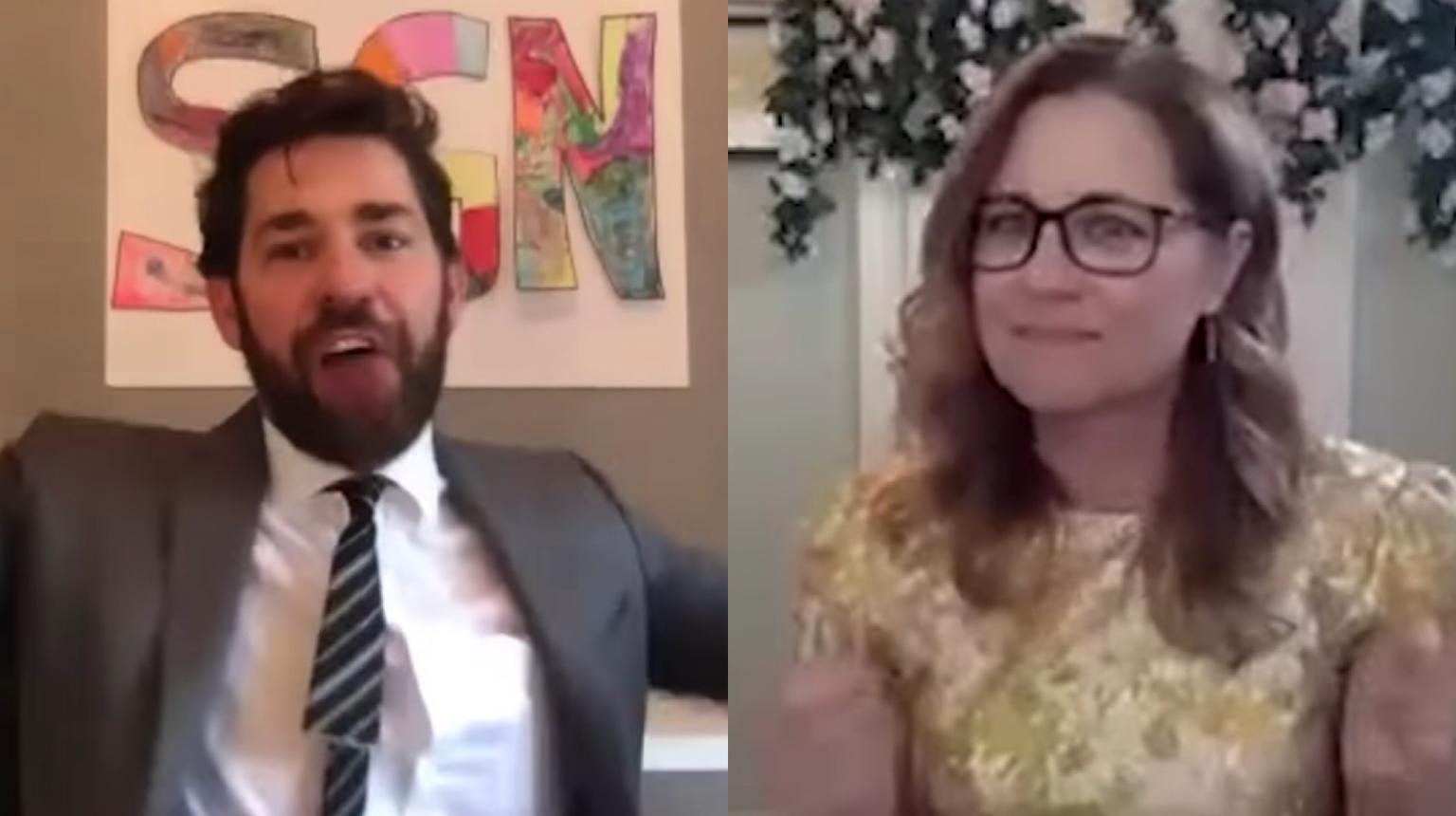 WATCH: The Office cast recreated Jim and Pam’s wedding dance over Zoom and it’s pure gold