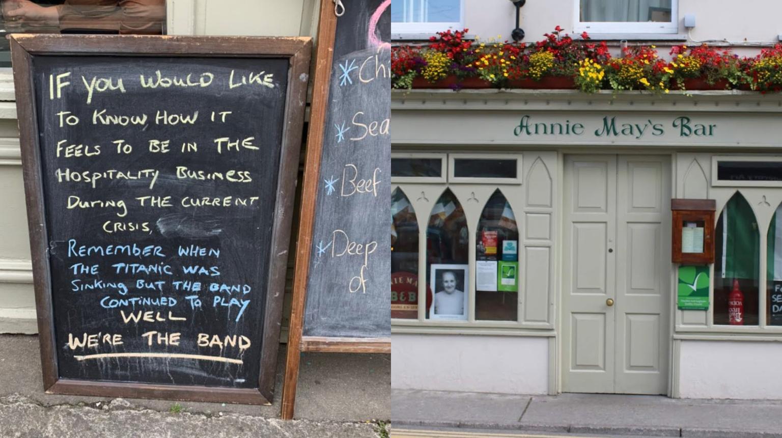 Sign spotted outside Cork restaurant sums up what current situation is really like