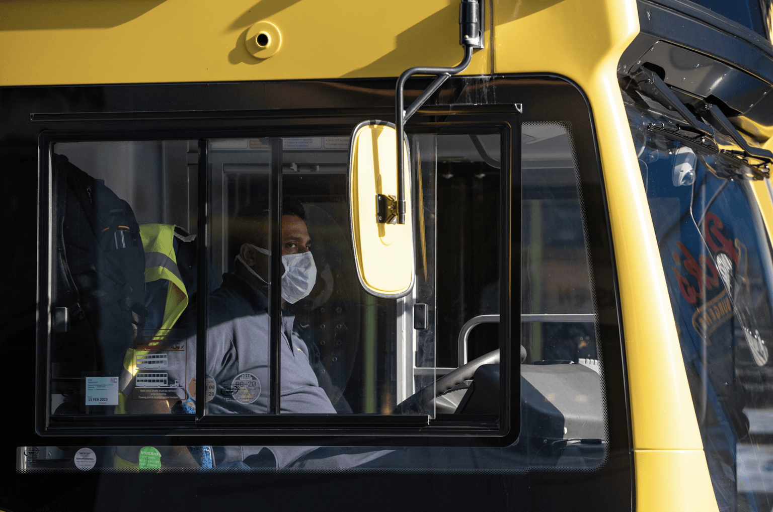 Face coverings must be worn on public transport from today