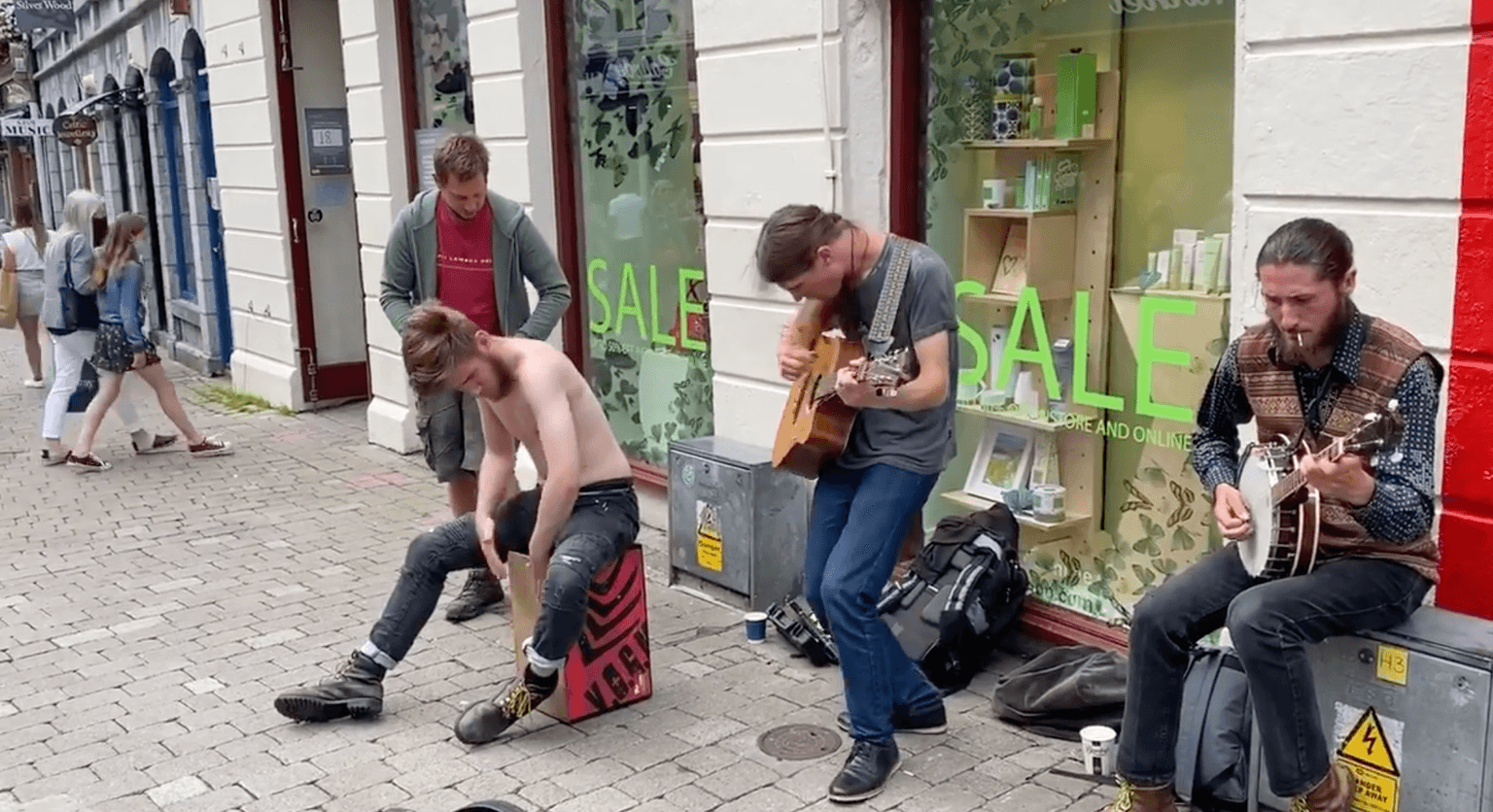WATCH: Buskers make a welcome return to the streets of Galway