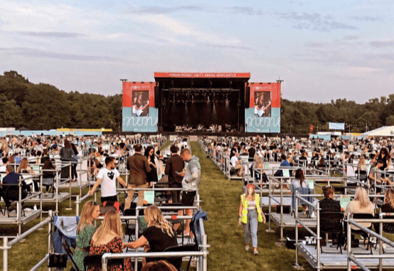 PICS: The UK’s first socially distanced concert drew plenty of praise last night