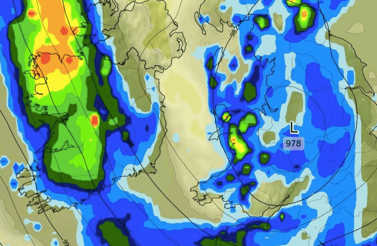 Weather expert suggests Sunday will be a ‘duvet day’ with prolonged heavy rain on the way