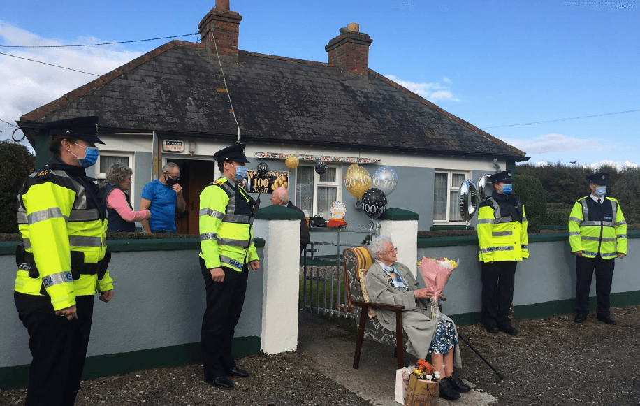 Offaly village makes a big fuss for 100-year-old ‘iconic’ resident Moll Collins