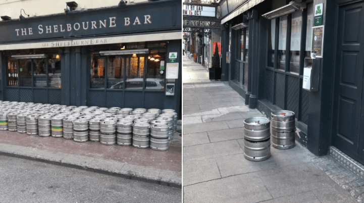 PICS: Cork bar’s 2019 v 2020 delivery comparison transports us back to happier times