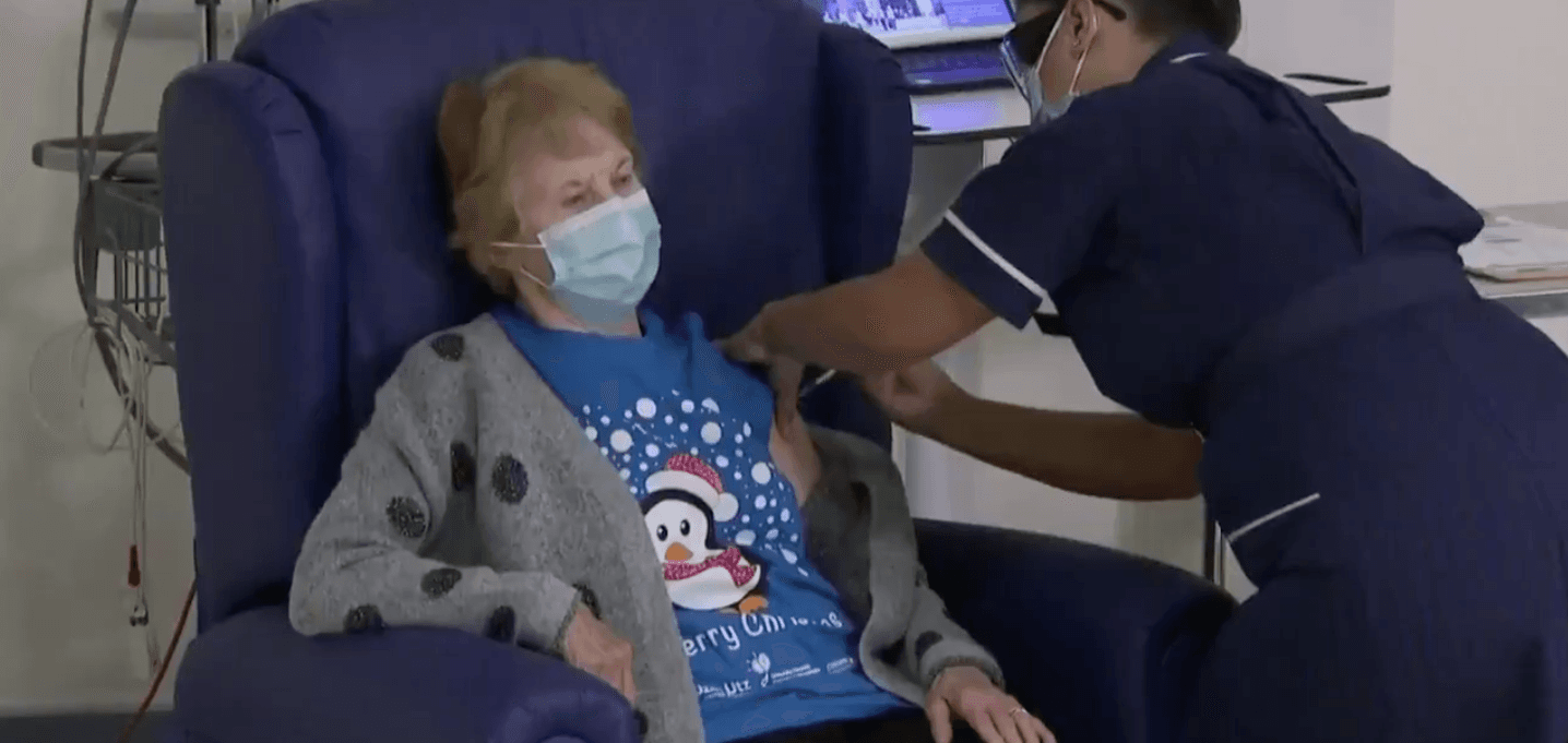 90-year-old from Fermanagh is first in the world to receive Pfizer vaccine outside of trial conditions