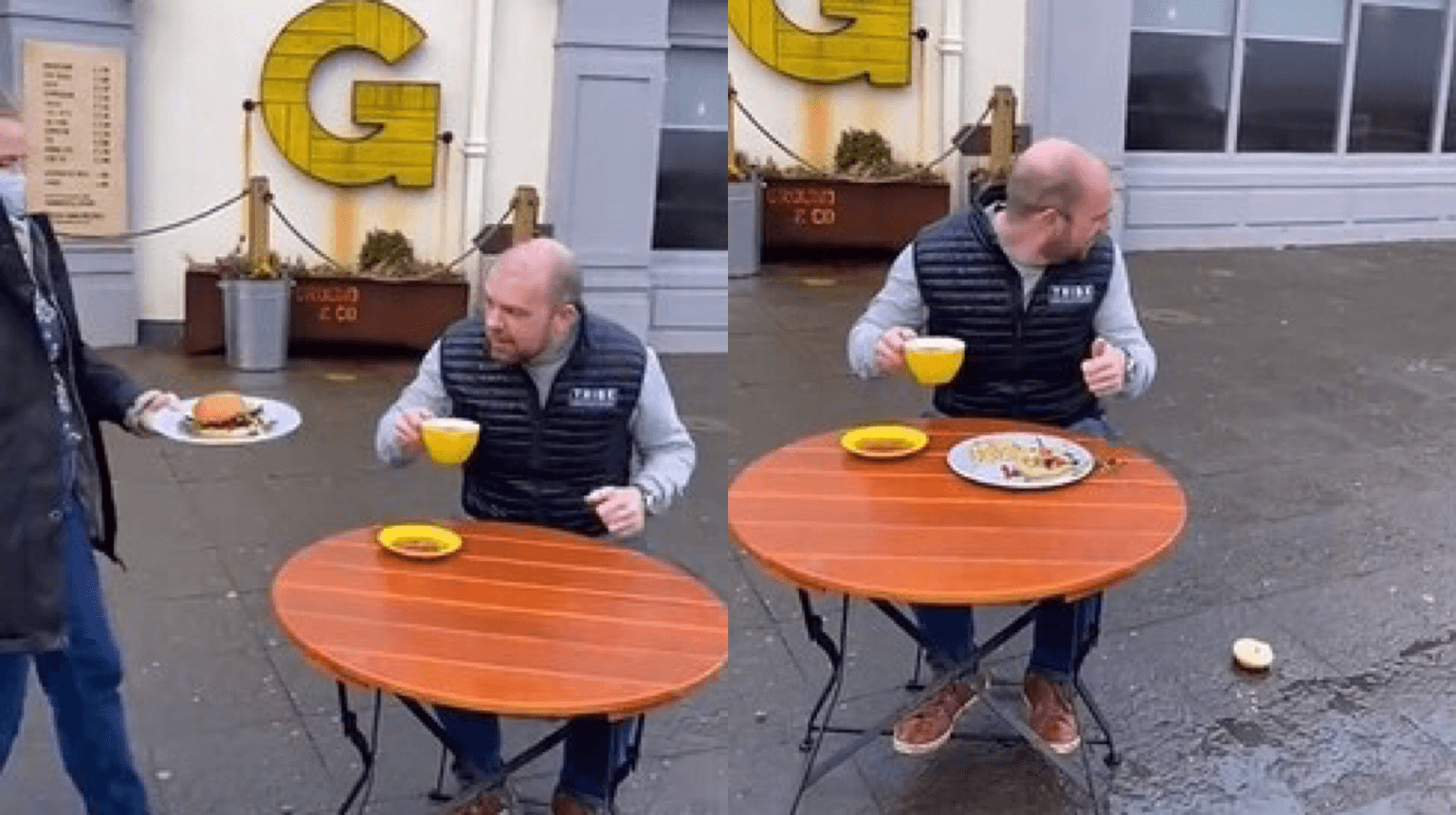 WATCH: Galway café shares lighthearted look at reality of dining outdoors in Irish weather